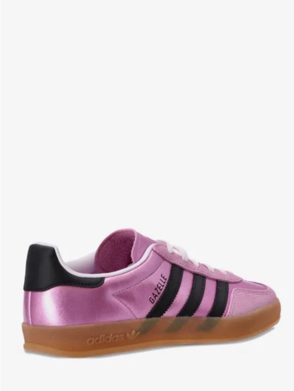adidas Gazelle Pink with Black Stripes and Gum Sole - Picture 2 of 9